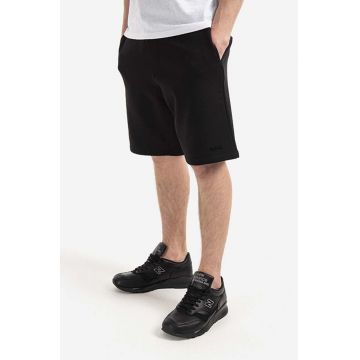 A.P.C. pantaloni scurți din bumbac culoarea negru COECQ.H10159-GREYHEATHE