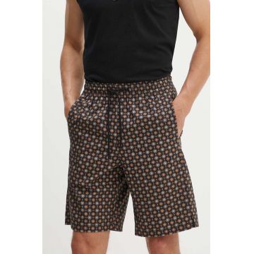 A.P.C. pantaloni scurti din bumbac short vincento culoarea negru, COGXP-H10204