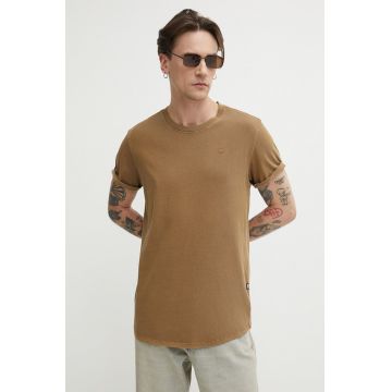 G-Star Raw tricou din bumbac x Sofi Tukker barbati, culoarea maro, neted