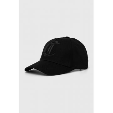 Just Cavalli șapcă de baseball din bumbac culoarea negru, cu imprimeu, 76RAZK70 ZG242