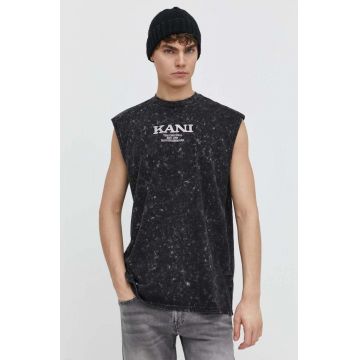 Karl Kani tricou din bumbac barbati, culoarea negru
