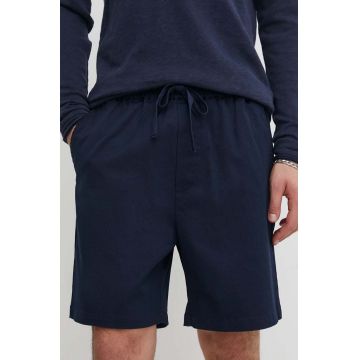 Les Deux pantaloni scurti barbati, culoarea albastru marin, LDM511046