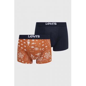 Levi's boxeri 2-pack barbati, culoarea portocaliu