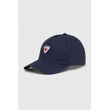 Rossignol șapcă de baseball din bumbac culoarea albastru marin, cu imprimeu, RLMMH23