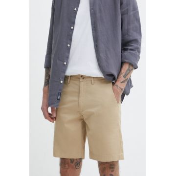 Superdry pantaloni scurti barbati, culoarea bej