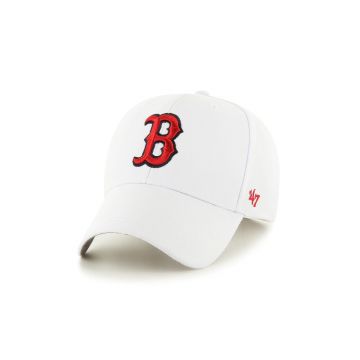 47brand șapcă MLB Boston Red Sox culoarea alb, cu imprimeu B-MVP02WBV-WH