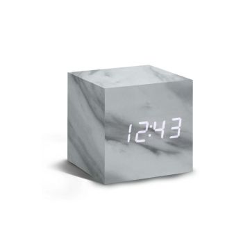 Gingko Design ceas de masă Cube Marble Click Clock