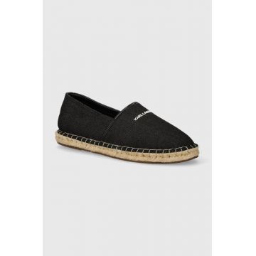 Karl Lagerfeld espadrile KAMINO culoarea negru, KL70104