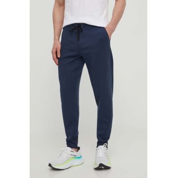On-running pantaloni sport barbati, culoarea albastru marin, neted