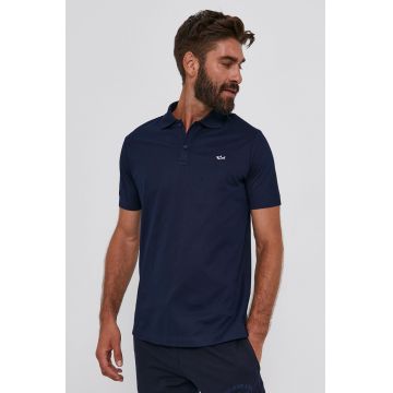 Paul&Shark Tricou Polo bărbați, culoarea albastru marin, material neted