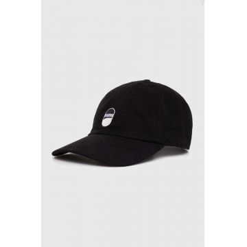 Puma șapcă de baseball din bumbac Downtown Low Curve Cap culoarea negru, cu imprimeu, 025312 25312