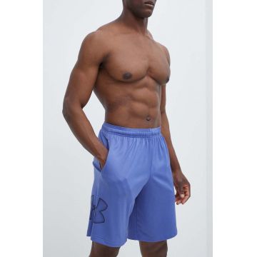 Under Armour pantaloni scurți de antrenament Tech Graphic culoarea violet, 1306443