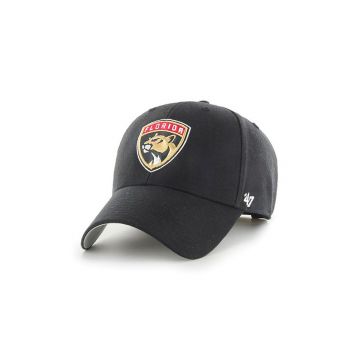47brand șapcă NHL Florida Panthers culoarea negru, cu imprimeu H-MVP26WBV-BKC