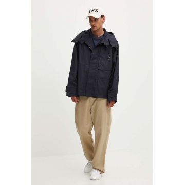 A-COLD-WALL* geaca Gable Storm Jacket barbati, culoarea albastru marin, de tranzitie, oversize, ACWMO239