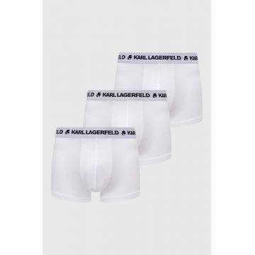 Karl Lagerfeld boxeri 3-pack barbati, culoarea alb