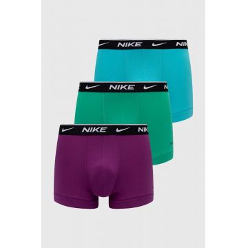 Nike boxeri 3-pack barbati, culoarea turcoaz