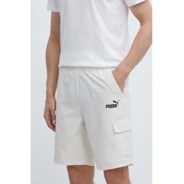 Puma pantaloni scurți bărbați, culoarea bej, 679731