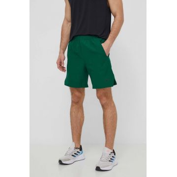 Reebok pantaloni scurți de antrenament Strength culoarea verde, 100075794