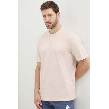 adidas tricou din bumbac barbati, culoarea roz, neted, IR9115