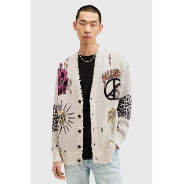 AllSaints cardigan din bumbac MOTIVE CARDIGAN M001KA