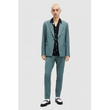 AllSaints sacou din lana MOAD BLAZER culoarea turcoaz, MJ553Z