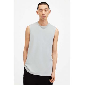 AllSaints top din bumbac REMI SL CREW culoarea gri, M017JA