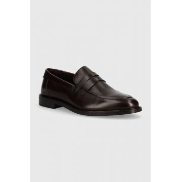 Gant mocasini de piele Lozham barbati, culoarea maro, 28671511.G46