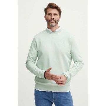 Karl Lagerfeld bluză bărbați, culoarea verde, cu imprimeu, 542900.705890