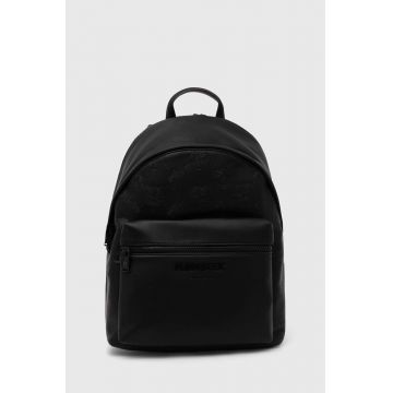 PLEIN SPORT rucsac barbati, culoarea negru, mare, cu imprimeu