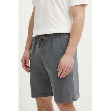 Reebok pantaloni scurti barbati, culoarea gri, 100200153