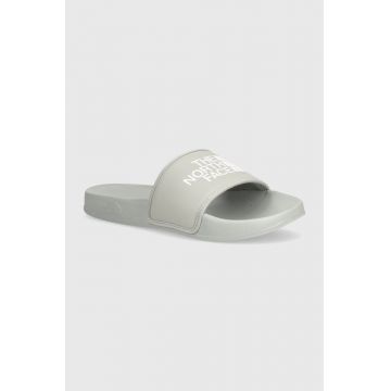 The North Face papuci BASE CAMP SLIDE III barbati, culoarea gri, NF0A4T2RA2Z1