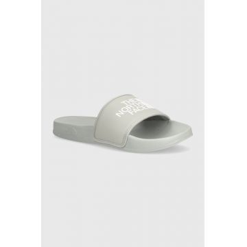 The North Face papuci BASE CAMP SLIDE III barbati, culoarea gri, NF0A4T2RA2Z1