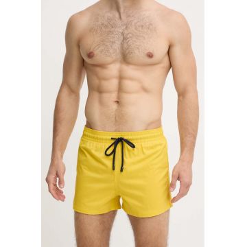 Vilebrequin pantaloni scurti de baie MAN culoarea galben, MANH9E00