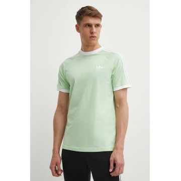 adidas Originals tricou din bumbac barbati, culoarea verde, cu imprimeu, IM9391