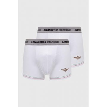 Aeronautica Militare boxeri 2-pack barbati, culoarea alb, AM1UBX003