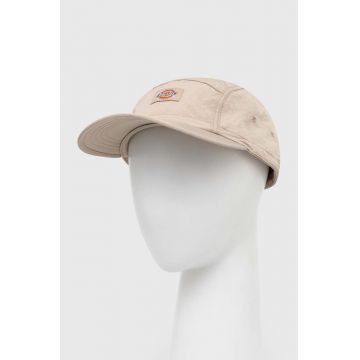 Dickies sapca FINCASTLE CAP culoarea bej, cu imprimeu, DK0A4YPC