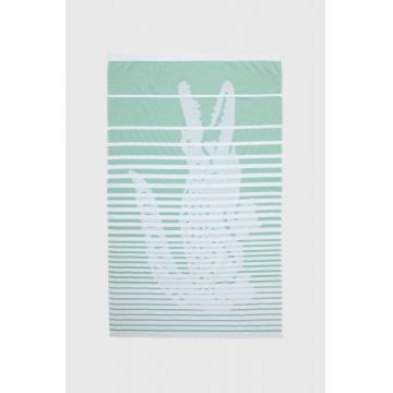 Lacoste prosop de plaja L Ebastan Poivron 100 x 160 cm