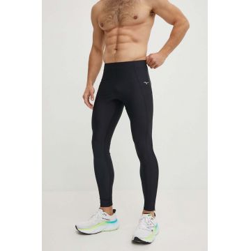 Mizuno leggins de alergare Impulse Core culoarea negru, neted, J2GBB013