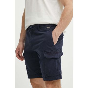 Napapijri pantaloni scurti din bumbac N-Deline culoarea albastru marin, NP0A4HOT1761