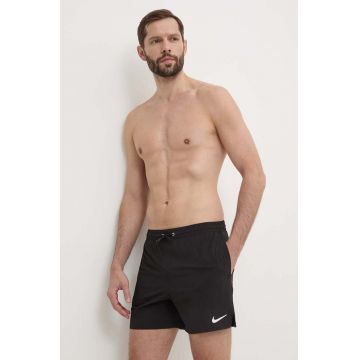 Nike pantaloni scurti de baie Solid culoarea negru