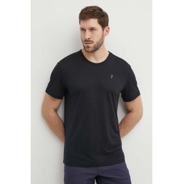 Peak Performance tricou sport Delta culoarea negru, neted