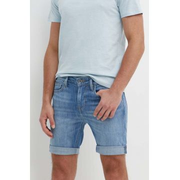 Pepe Jeans pantaloni scurti jeans SLIM SHORT barbati, PM801080MN8