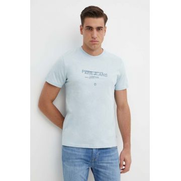 Pepe Jeans tricou din bumbac CINTHOM barbati, cu imprimeu, PM509369