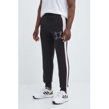 Puma pantaloni de trening X ONE PIECE culoarea negru, cu model, 624671