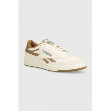 Reebok Classic sneakers din piele Club C culoarea bej, 100205044