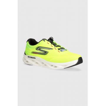 Skechers pantofi de alergat GO RUN Swirl Tech Speed culoarea verde