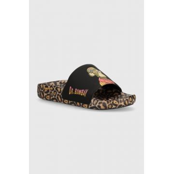 Skechers papuci SKECHERS X SNOOP DOGG barbati, culoarea maro