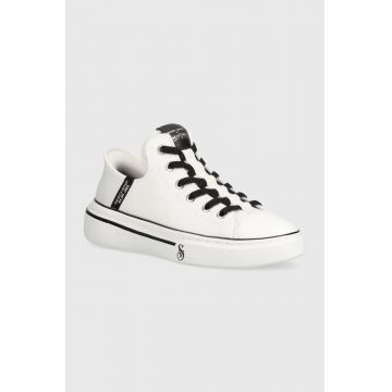 Skechers tenisi SKECHERS X SNOOP DOGG barbati, culoarea alb Skechers tenisi SKECHERS X SNOOP DOGG barbati, culoarea alb