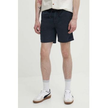 Superdry pantaloni scurti barbati, culoarea albastru marin