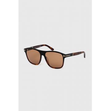 Tom Ford ochelari de soare barbati, culoarea maro, FT1081_5805E